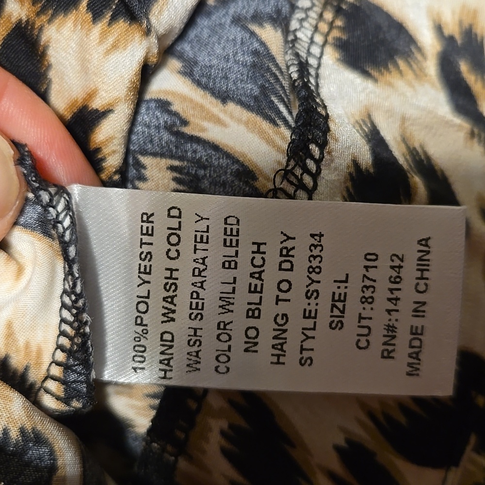 She + Sky Animal Print Midi Skirt - Picture 2 of 3